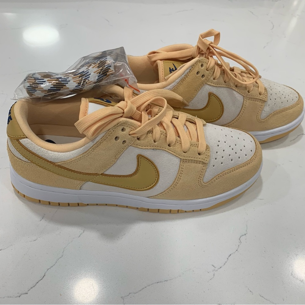 Nike Women’s Dunk Low Celestial Gold Suede